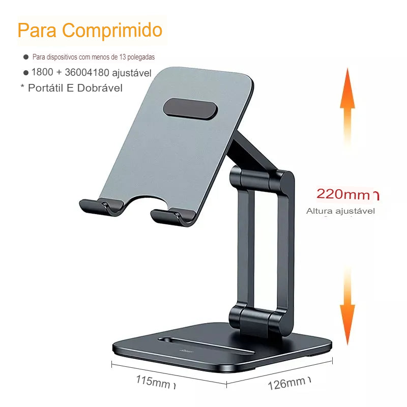 Suporte de mesa para celular tablet suporte dobrável para iphone 13 12 ipad pro air metal